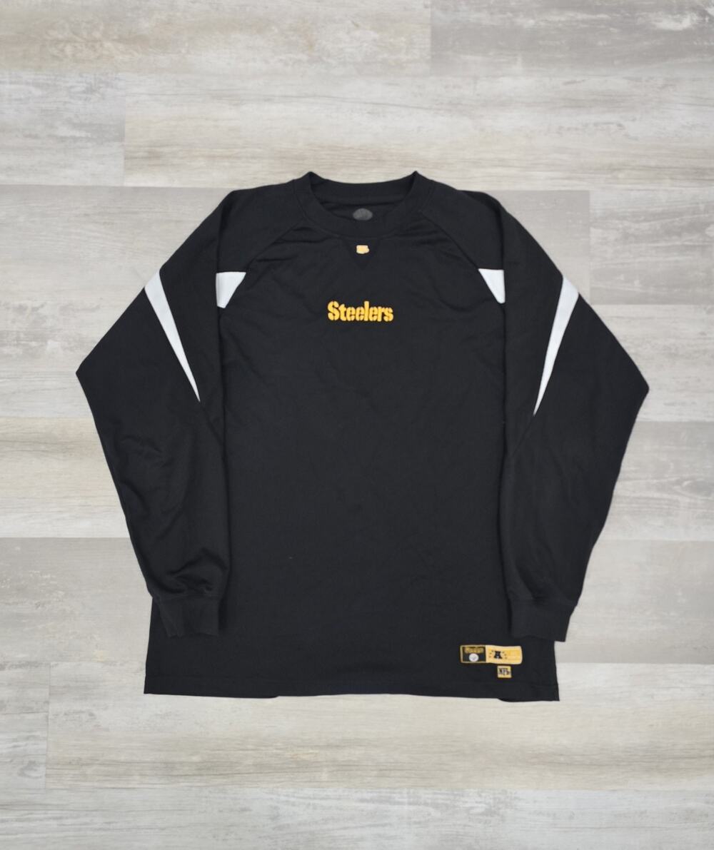 Pittsburgh Steelers Y2K NFL Team Apparel L/S Shirt Men's XL Embroidered VF